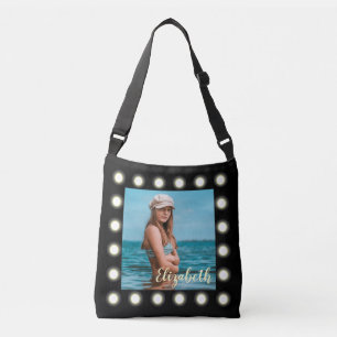 Sac Ajustable Cadre photo Carré noir moderne et élégant