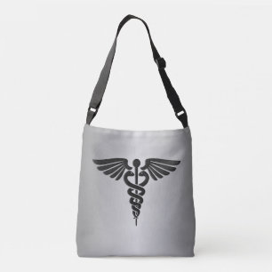 Sac Ajustable Caducée médical argent