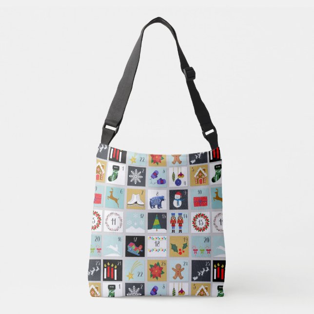 Sac Ajustable Calendrier de Noël (Devant)