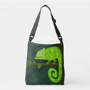 Sac Ajustable Caméléon vert mignon