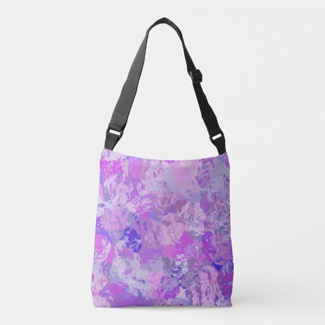 Sac Ajustable Camo Abstrait tendance rose violet bleu (Devant)