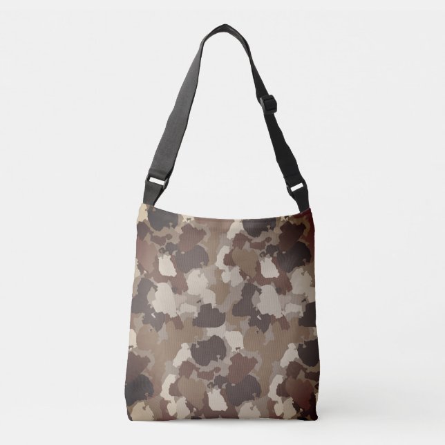 Sac Ajustable Camouflage Militaire Tons Terre Bruns (Devant)