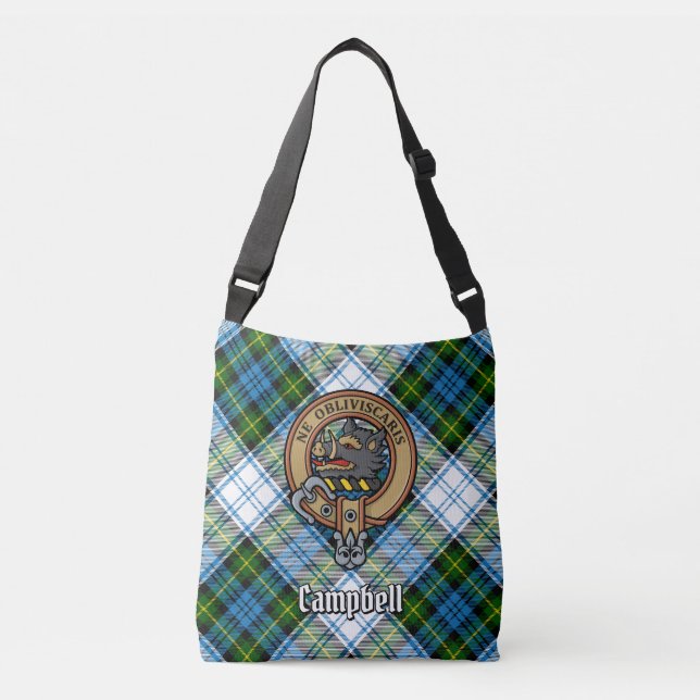 Sac Ajustable Campbell Crest au-dessus de Tartan (Devant)