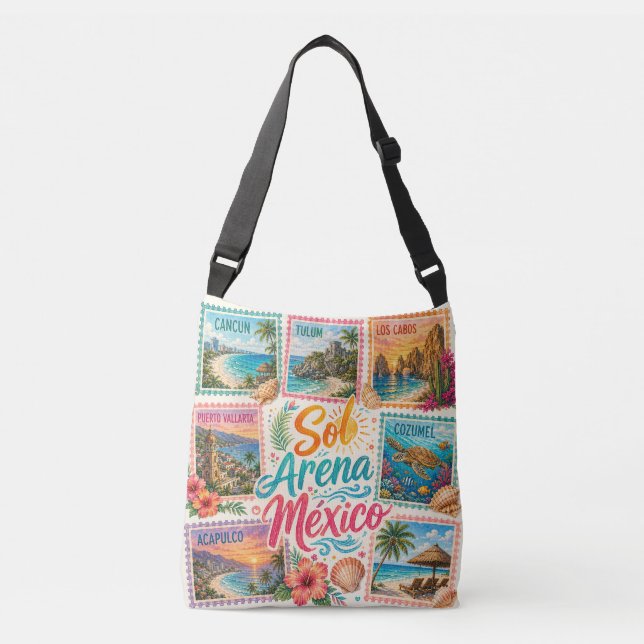 Sac Ajustable Cancun Soleil Sable Mexique Plages Tropicales Beau (Devant)