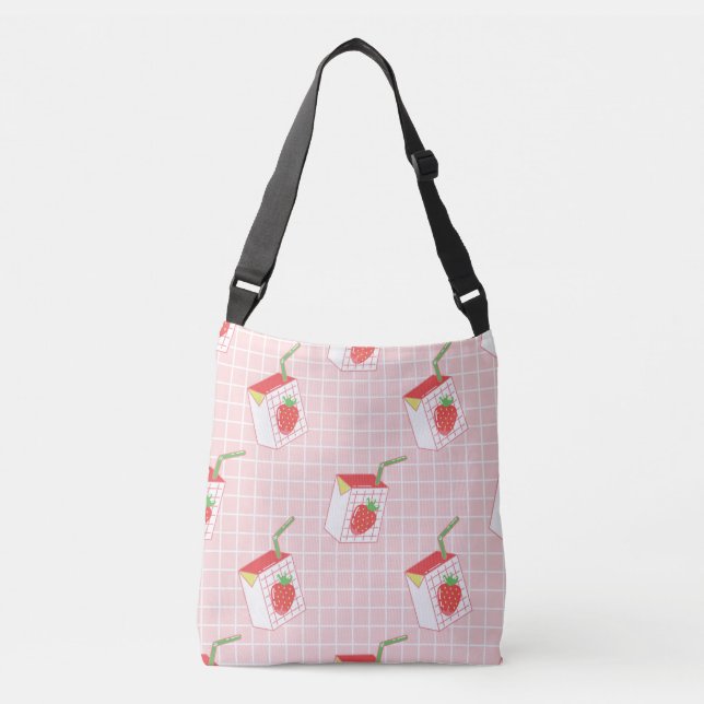 Sac Ajustable Caricatures de Lait de fraise : Motif (Devant)