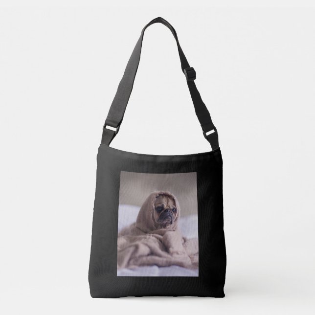 Sac Ajustable Carlin Dans Couverture Cute Carlin Amoureux des ch (Devant)