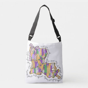Sac Ajustable Carnaval de Louisiane Mardi Gras Bourbon Street