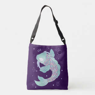 Sac Ajustable Carpe Koi Pastel Art Populaire Fantaisiste Sous-