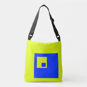 Sac Ajustable Carré jaune et bleu