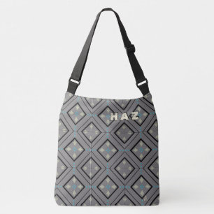 Sac Ajustable Carreaux d'art et d'artisanat en gris et noir - Mo