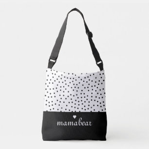 Sac Ajustable Carrefour des points noirs et blancs
