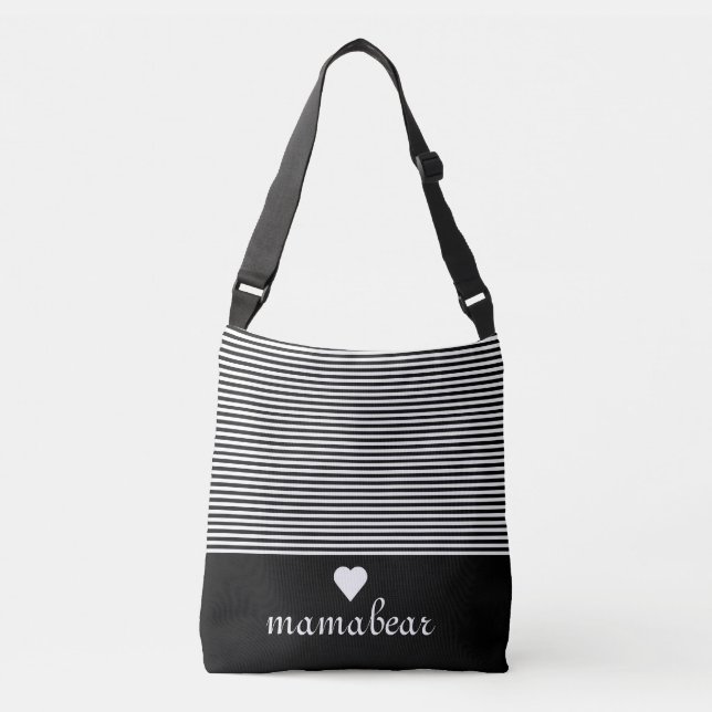 Sac Ajustable Carrefour noir et blanc (Devant)