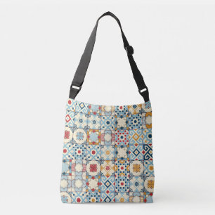 Sac Ajustable Carrelage marocain, motif sans couture colorée.