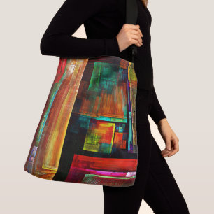Sac Ajustable Carrés colorés Motif d'art Abstrait moderne #04