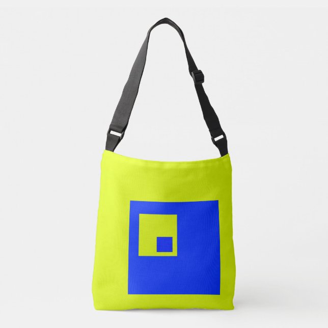 Sac Ajustable Carrés jaunes et bleus (Devant)
