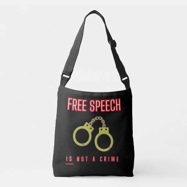 Sac Ajustable cartable "LA LIBERTÉ D'EXPRESSION N'EST PAS UN CRI (Devant)