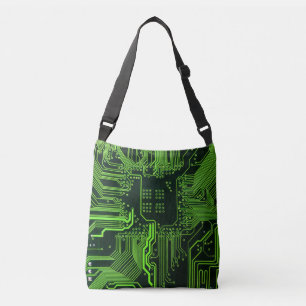 Sac Ajustable Carte cool de circuit informatique verte