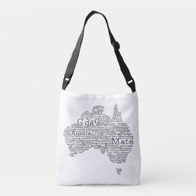 Sac Ajustable Carte de l'argot australien (Dos)