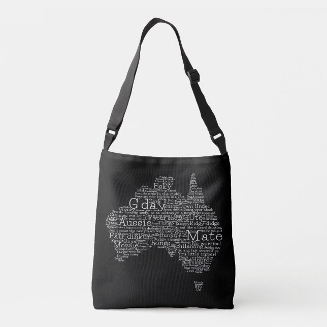 Sac Ajustable Carte de l'argot australien (Dos)