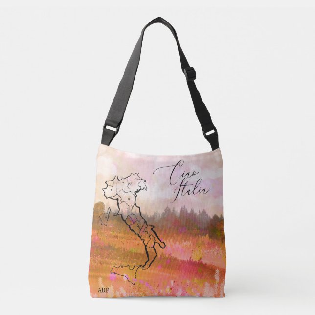 Sac Ajustable *~* Carte de l'Italie Toscane Paysage d'art Ciao I (Devant)