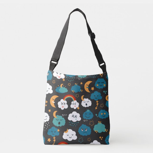 Sac Ajustable Cartoon Météo Prévision Motif sans couture (Devant)