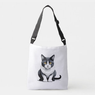 Sac Ajustable Cat Vector Graphic Art Portrait Animal Spirit Love