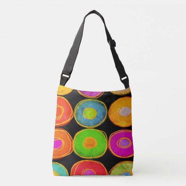 Sac Ajustable Cercles Art Abstrait (Devant)