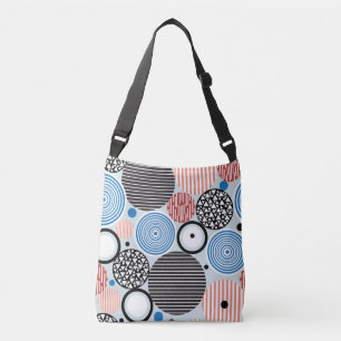 Sac Ajustable Cercles multicolores, design motif graphique.