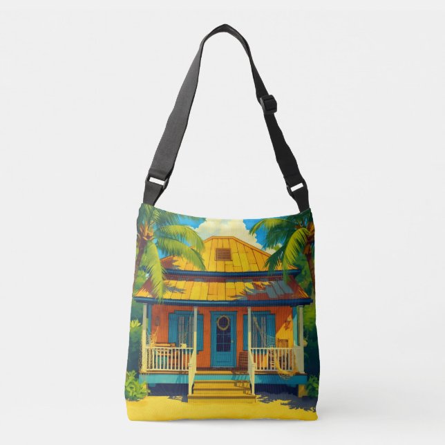 Sac Ajustable chalet de plage jamaïcain (Devant)