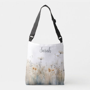 Sac Ajustable Champ rustique de Monogramme Fleur sauvage
