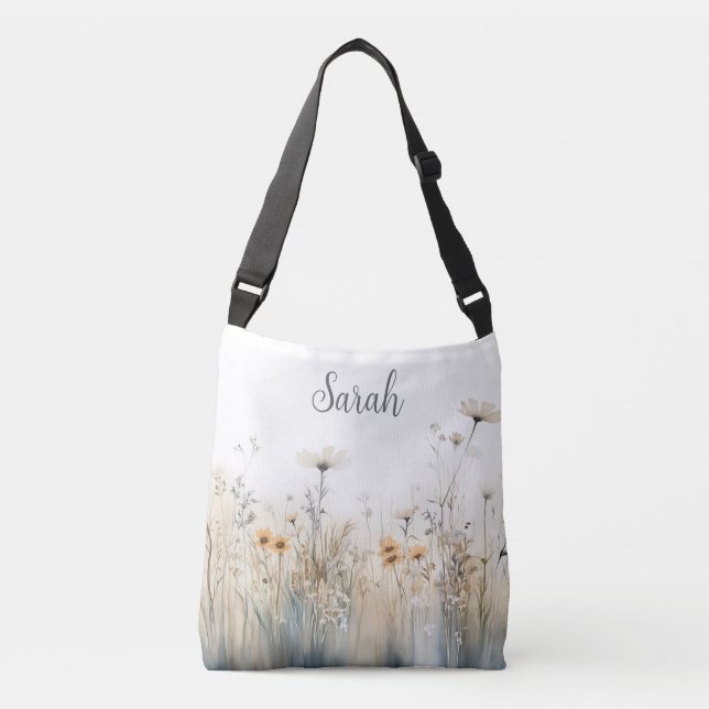 Sac Ajustable Champ rustique de Monogramme Fleur sauvage (Devant)