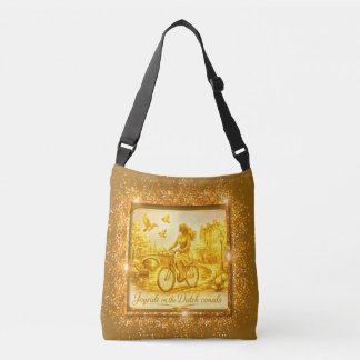 Sac Ajustable Charme des ponts arqués d'Amsterdam en or