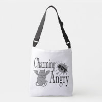 Charming mais en colère petit chat diable drôle ci