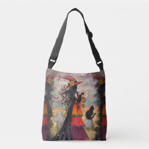 Sac Ajustable Chasse aux sorcières Chat Fantastique Art Hallowee