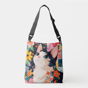 Sac Ajustable Chat à écailles florales