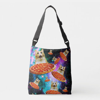 Sac Ajustable Chat à pizza de l'espace amusant