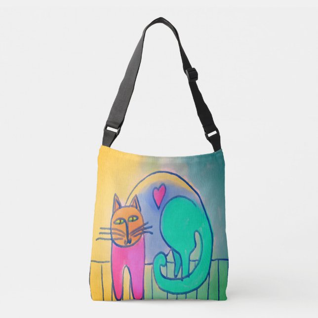 Sac Ajustable Chat amovible Peinture Abstraite (Devant)