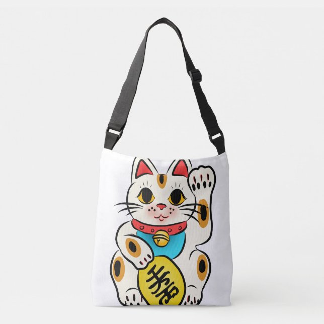 Sac Ajustable Chat chanceux de Maneki neko (Devant)