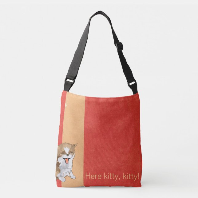 Sac Ajustable Chat Clutch Plié Ici Kitty, Kitty (Devant)