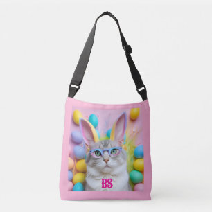 Sac Ajustable Chat de Pâques Whimsical avec oreilles lapin