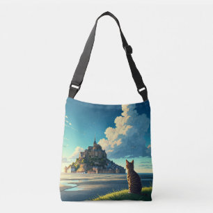Sac Ajustable Chat de voyage du Mont Saint-Michel France