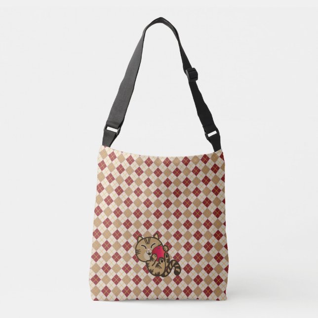 Sac Ajustable chat et pomme (Devant)