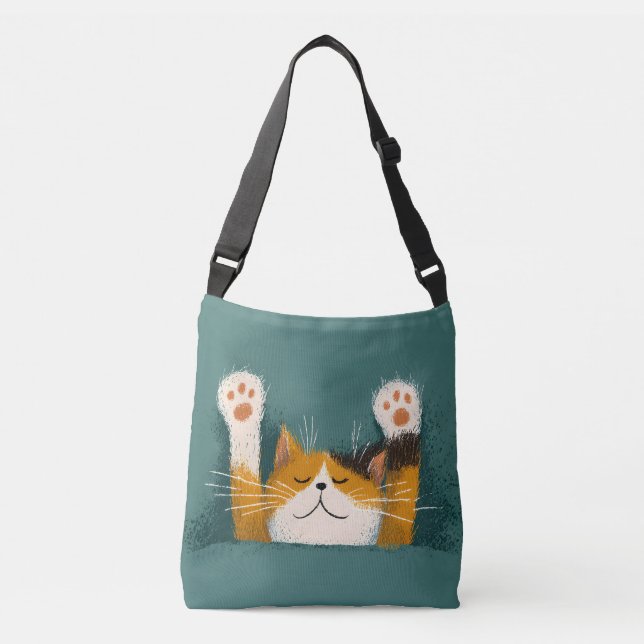 Sac Ajustable Chat mignon drôle qui fait la sieste (Devant)