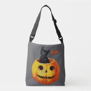 Sac Ajustable Chat mignon en Halloween Citrouille