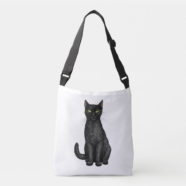 Sac Ajustable chat noir (Devant)