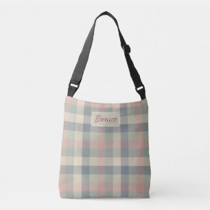 Sac Ajustable Chèques Pastel Dusty