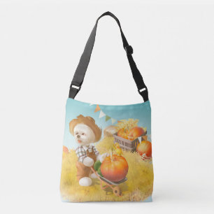 Sac Ajustable Cher fermier chien avec Citrouille