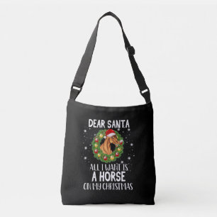 Sac Ajustable Cher Père Noël, Tout Ce Que Je Veux, C'Est Un Chev