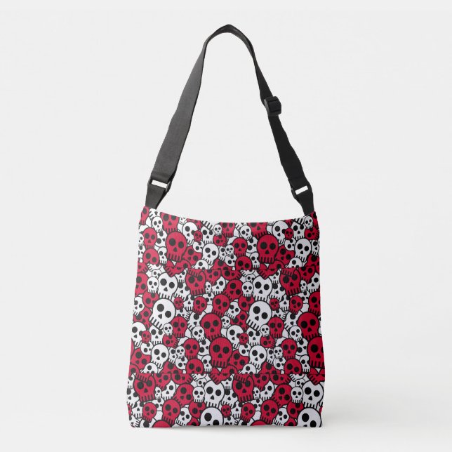 Sac Ajustable Cherry Gothique Motif de crâne Imprimer (Devant)