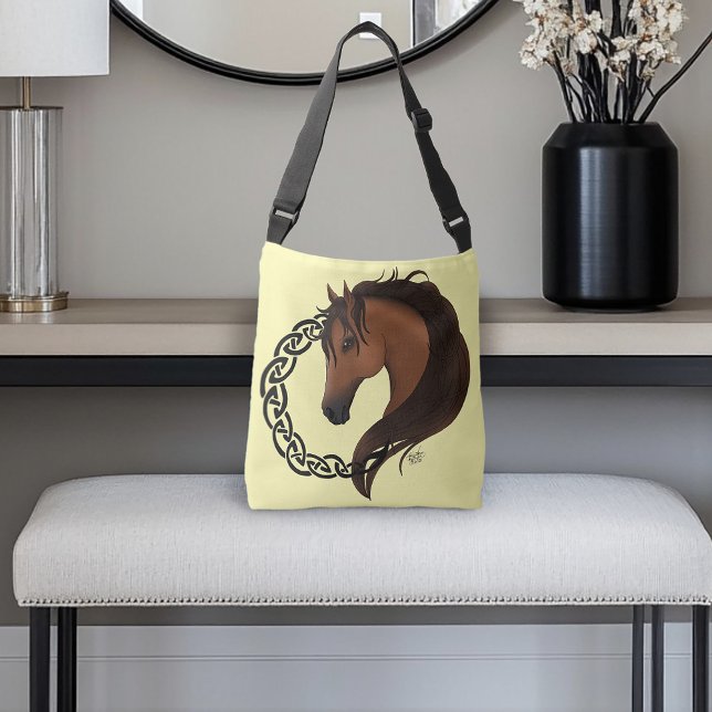 Sac Ajustable Cheval Brown celtique Jaune (Créateur téléchargé)